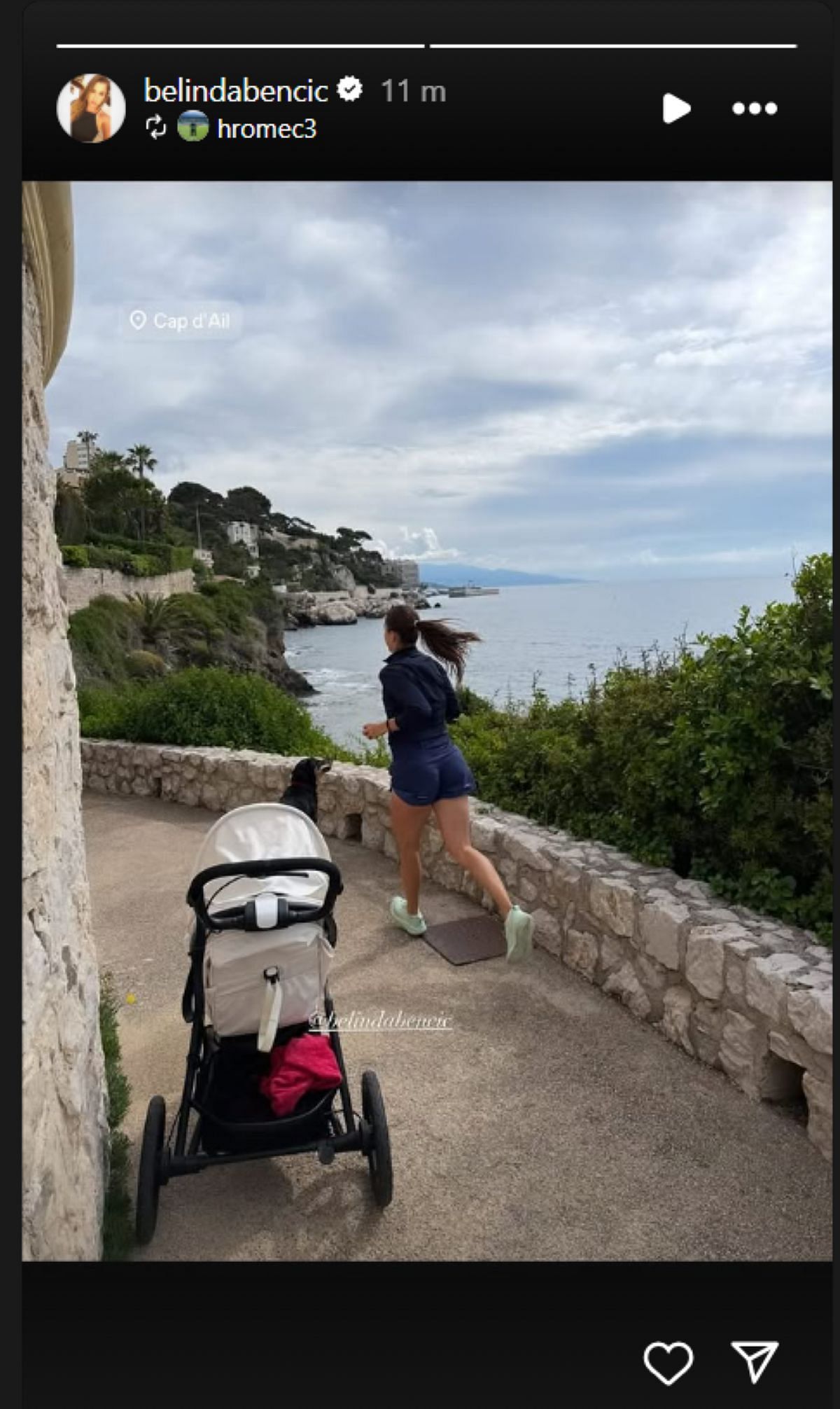 Belinda Bencic IG Story | Source: Belinda Bencic Instagram/@belindabencic